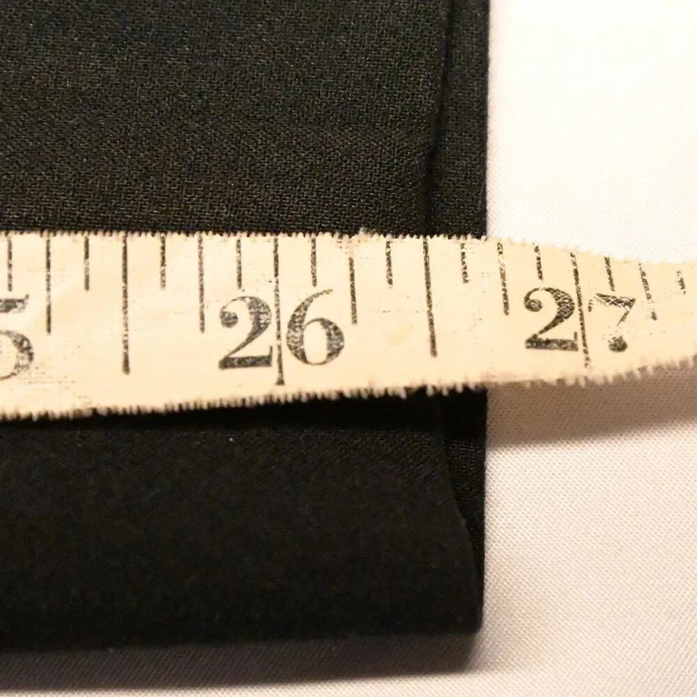 Talbots Womens 12p Petite 33x26 Black Hampshire High Rise Ankle‎ Pants